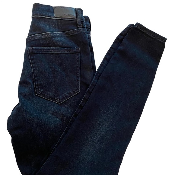 Express NWOT High Rise Denim Perfect Skinny Jeans - Picture 4 of 7